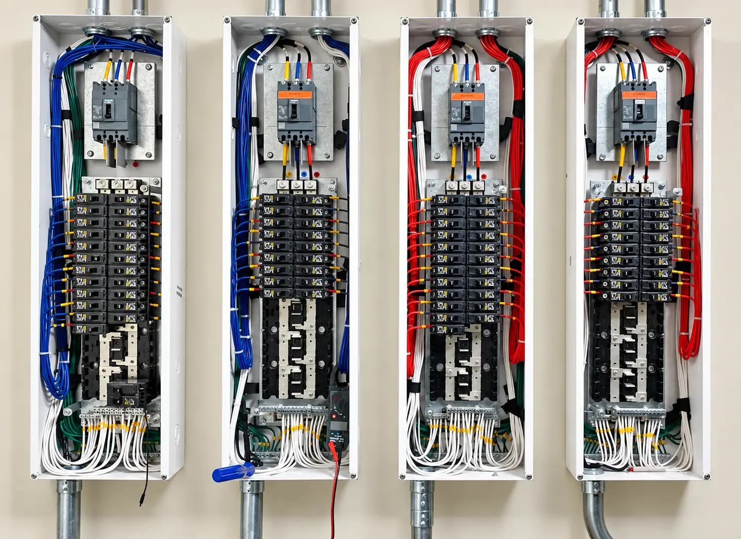 Montaje organizado de tableros eléctricos